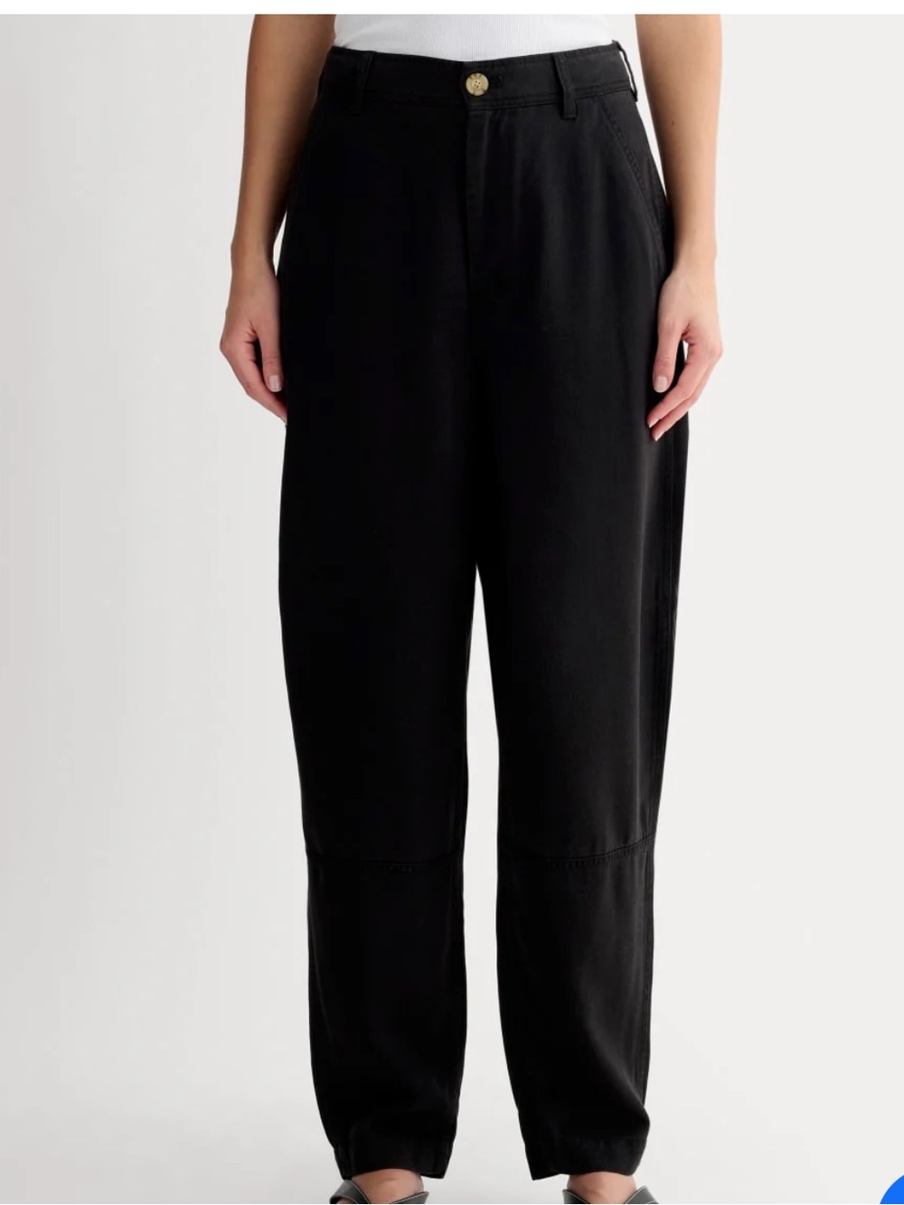 Everlane Black utility barrel Pants - super soft